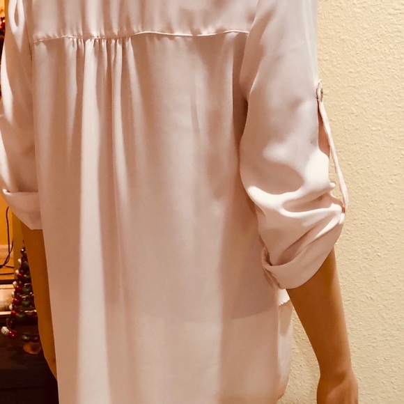 Alfani 3/4 Roll-up Peach Sleeve Top - Picture 13 of 16